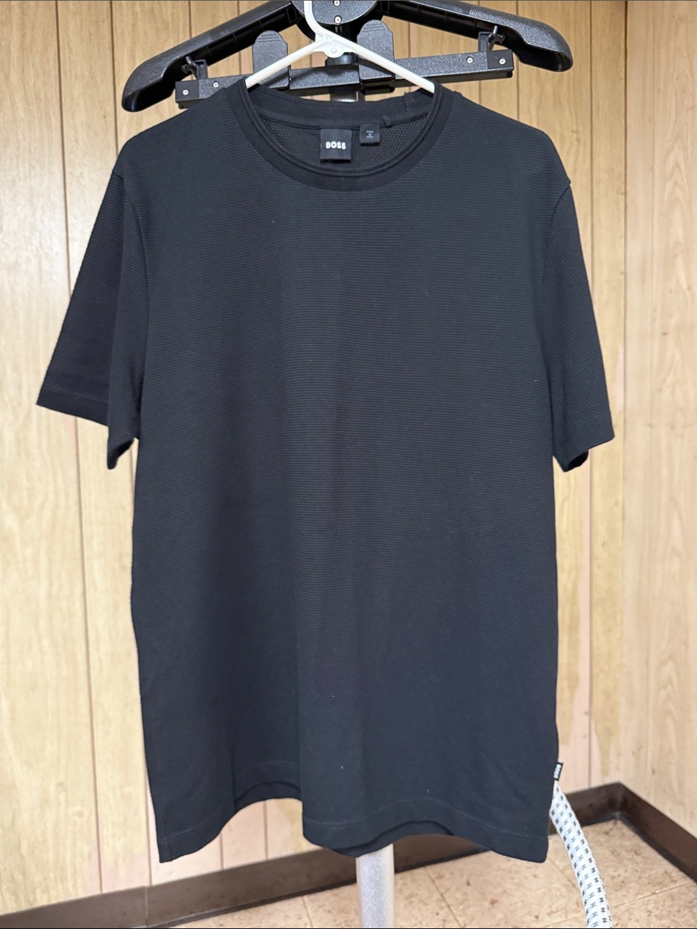 BOSS Men's Black Short Sleeve Crew Tee